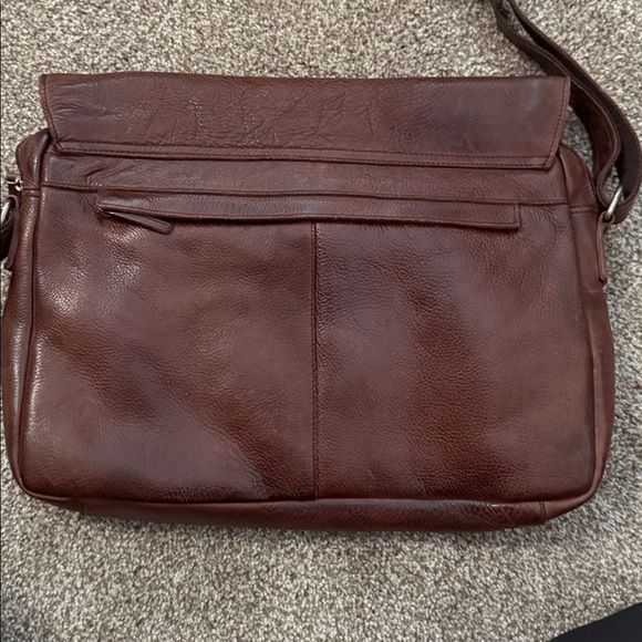 Latico Dark Brown Leather Crossbody Bag - Picture 3 of 6